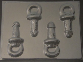 162x Penis Pacifier 4 Inch Chocolate Candy Mold